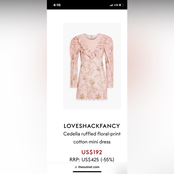 LOVESHACKFANCY  dress size 2 - Picture 8 of 8